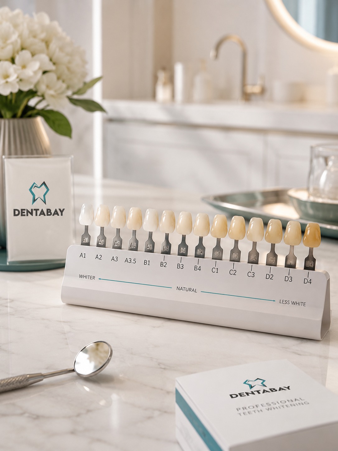 Whitening shade guide comparison